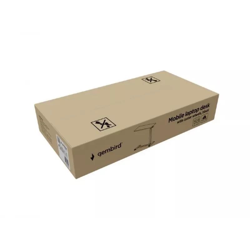 Suora tietokonepöytä Gembird TVS-DESK-02-BK musta lastulevy