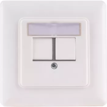 Verkkopistorasian Keystone-kehys 2 porttia ShiverPeaks BS08-10101 modulaarisille Keystone-moduuleille