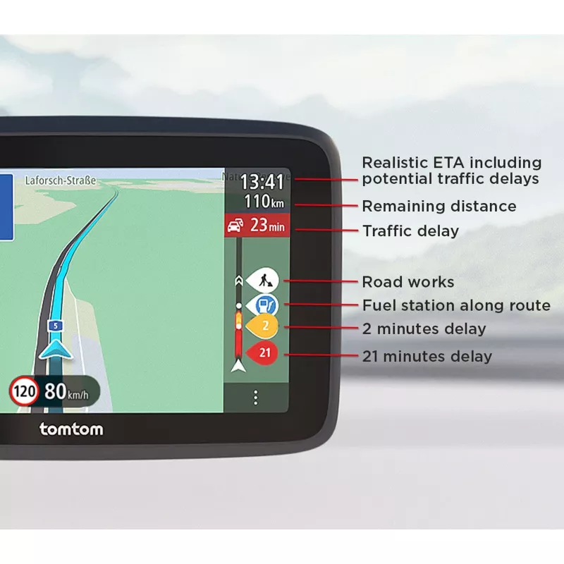 TomTom GO Classic navigaattori 15,2 cm 6 tuuman kosketusnäyttö musta