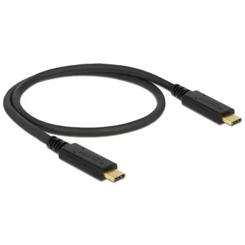 USB-kaapeli DeLOCK 83042 USB 3.2 Gen 2 0,5 m USB C musta