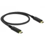 USB-kaapeli DeLOCK 83042 USB 3.2 Gen 2 0,5 m USB C musta