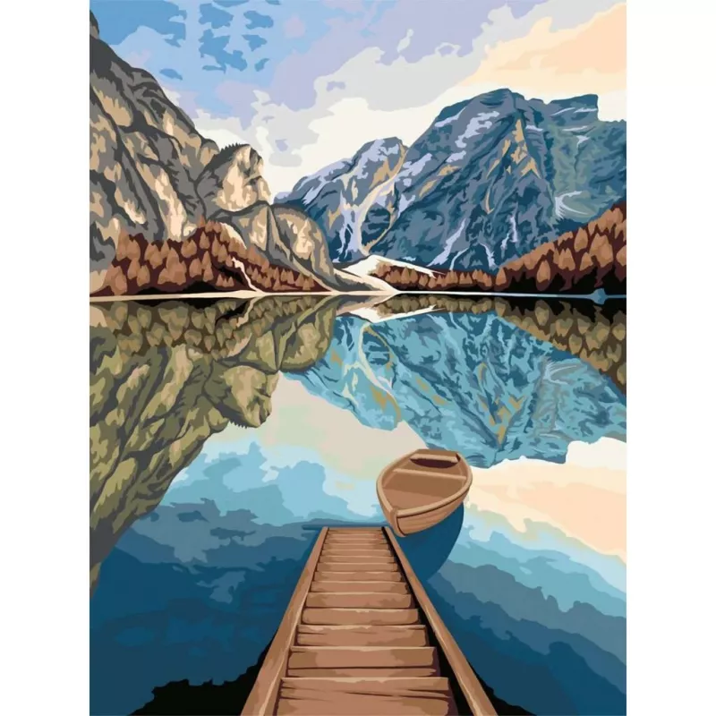 Ravensburger maalaussarja CreArt Seeblicke 23909 — luova maalaa numeroilla -sarja lapsille ja aikuisille