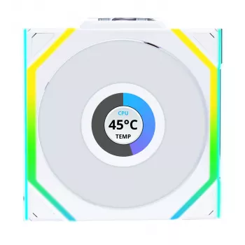 Lian Li UNI FAN SL Wireless LCD 120 12 cm valkoinen 31 dB 51,45 cfm