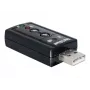 DeLOCK USB-äänisovitin 7.1 - äänikortti - stereo - USB (61645)