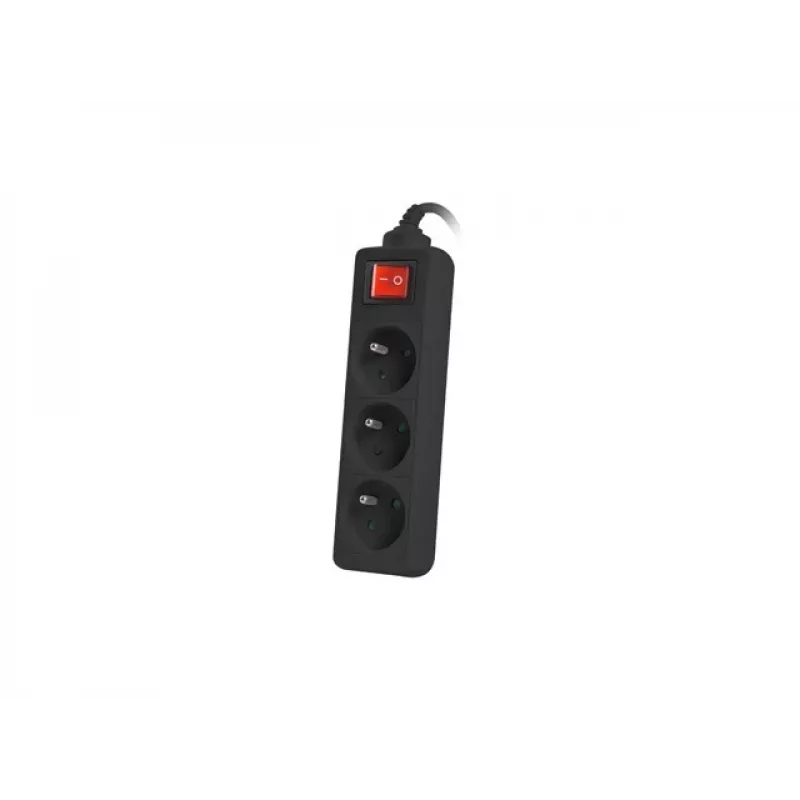 Lanberg PS1-03E-0150-BK jatkojohto (1,5 m, musta)