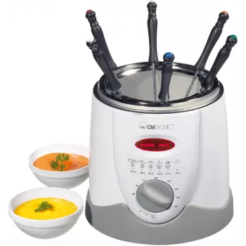 Clatronic FFR 2916 yksittäinen 1 L vapaasti seisova 900 W rasvakeitin harmaa, valkoinen