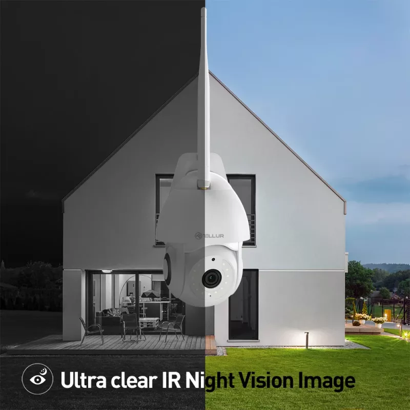 Valvontakamera Tellur TLL331451 3MP UltraHD PTZ valkoinen