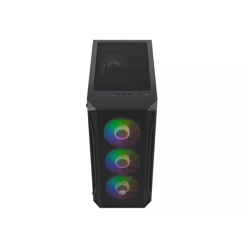 Kotelo Fury Shobo SH4F RGB-ikkunalla ja 4 tuulettimella MIDI Computer PC