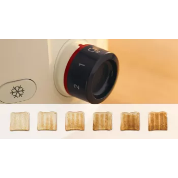 Bosch leivänpaahdin | TAT2M127 MyMoment | teho 950 W | kolojen määrä 2 | kotelon materiaali muovi | beige