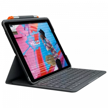 Näppäimistö Logitech ohut Folio iPadille (7., 8. ja 9. sukupolvi)