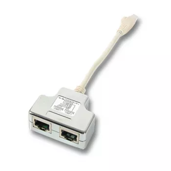 Verkkosplitteri EFB Elektronik K5122.015 uros/naaras Cat5e 10/100BASE-TX valkoinen