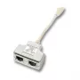 Verkkosplitteri EFB Elektronik K5122.015 uros/naaras Cat5e 10/100BASE-TX valkoinen