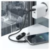 USB-kaapeli RealPower MagneticCharge3 0,2 m USB A musta pikalataus