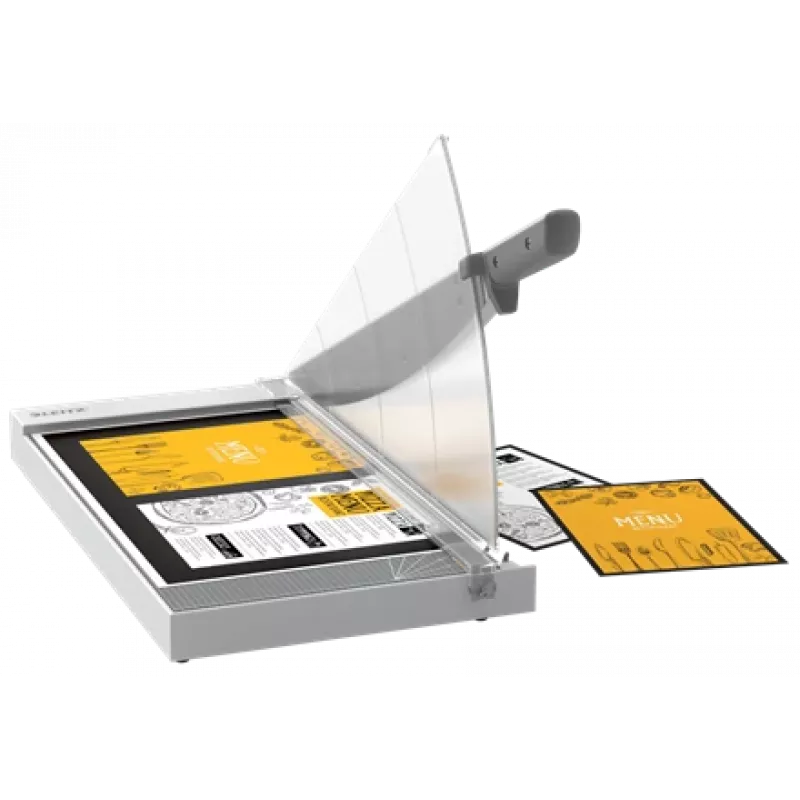 Leitz Precision Home Office -paperileikkuri A3, 10 arkkia, manuaalinen puristin, ruostumaton teräs, A3, 80 g/m², teräs