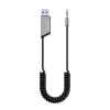 Savio TR-16 lähetin AUX-adapteri handsfree-toiminnolla, Bluetooth 5.3, Google Assistant/Siri