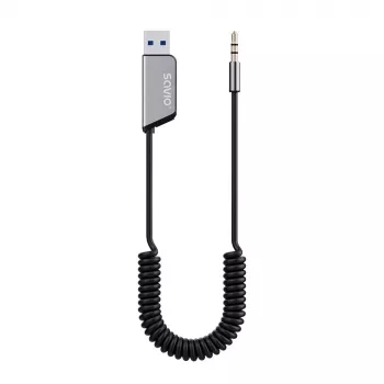 Savio TR-16 lähetin AUX-adapteri handsfree-toiminnolla, Bluetooth 5.3, Google Assistant/Siri