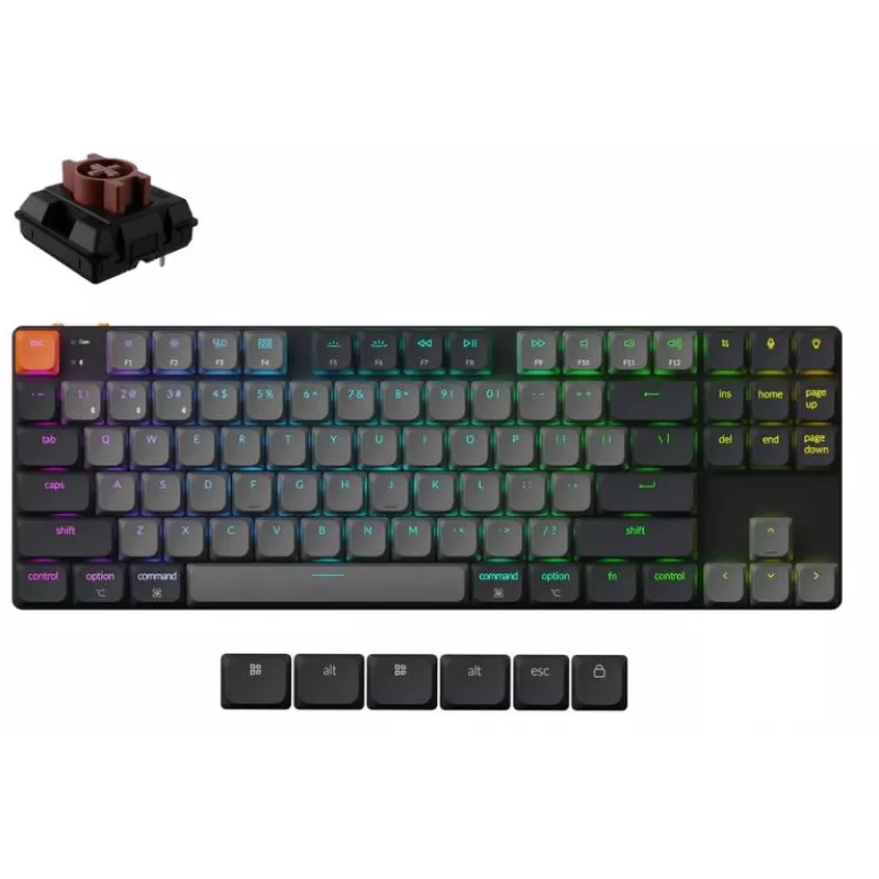 Näppäimistö langaton K1 RGB/musta K1X-H3 Keychron
