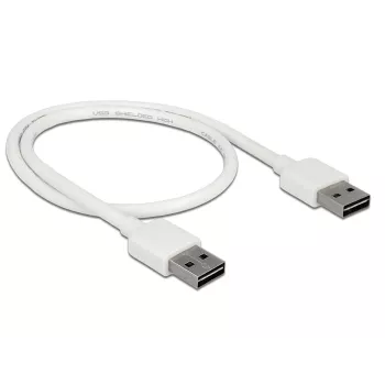 USB-kaapeli USB 2.0 DeLOCK 85192 0,5m valkoinen
