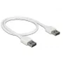 USB-kaapeli USB 2.0 DeLOCK 85192 0,5m valkoinen