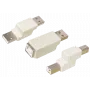 Kaapelin sukupuolenmuunnin ShiverPeaks BS77046 USB A - USB B musta