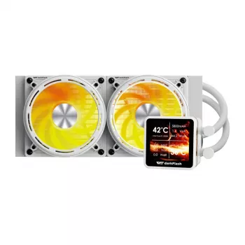 CPU-vesijäähdytys Darkflash DE240 (valkoinen) – 240 mm jäähdytin, suljettu AIO-kierto