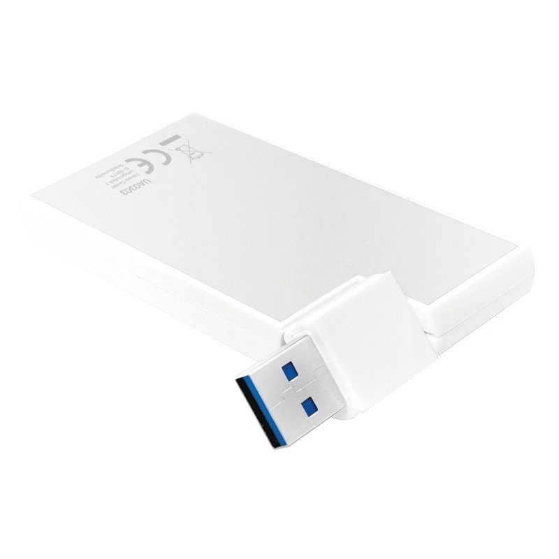 USB 3.0 4-porttinen keskitin, hopea