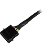 SATA-virtasovitinkaapeli Sharkoon 15 cm — sovitin SATA-virtaliittimille