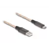 DeLOCK USB 2.0 -kaapeli Type-A - USB Type-C RGB 1m