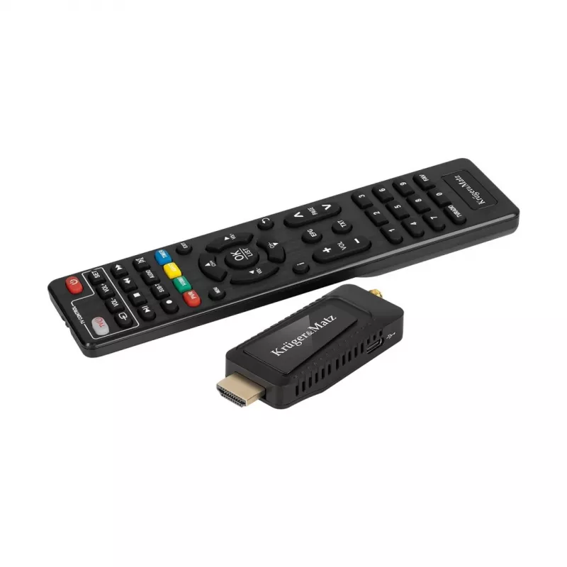 Mini DVB-T2 H.265 HEVC-viritin KRUGER & MATZ KM9998, 470–862 MHz, 1 viritin, HDMI, USB, 720p