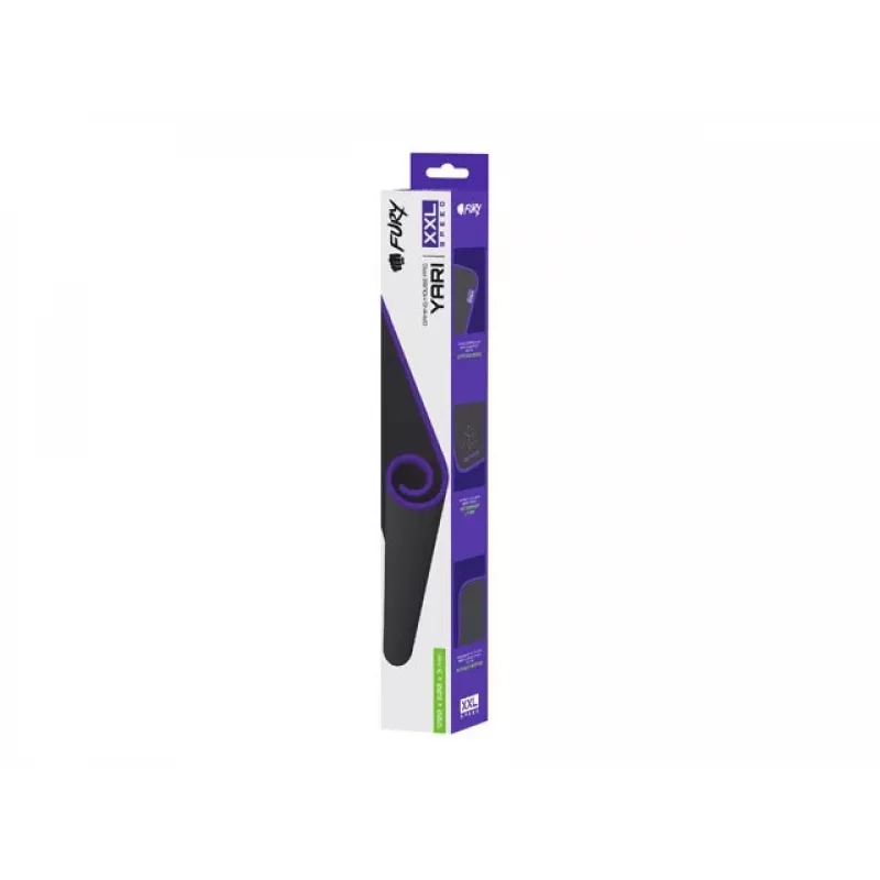 HIIRIMATTO FURY YARI SPEED XXL MUSTA 1200X600MM