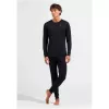 ODLO BL BOTTOM pitkät MERINO-housut, koko M, musta