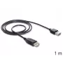 USB-kaapeli DeLOCK EASY-USB 2.0-A 1 m musta