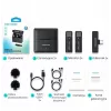 Setti 2 Vention USB-C-mikrofonia + latauskotelo