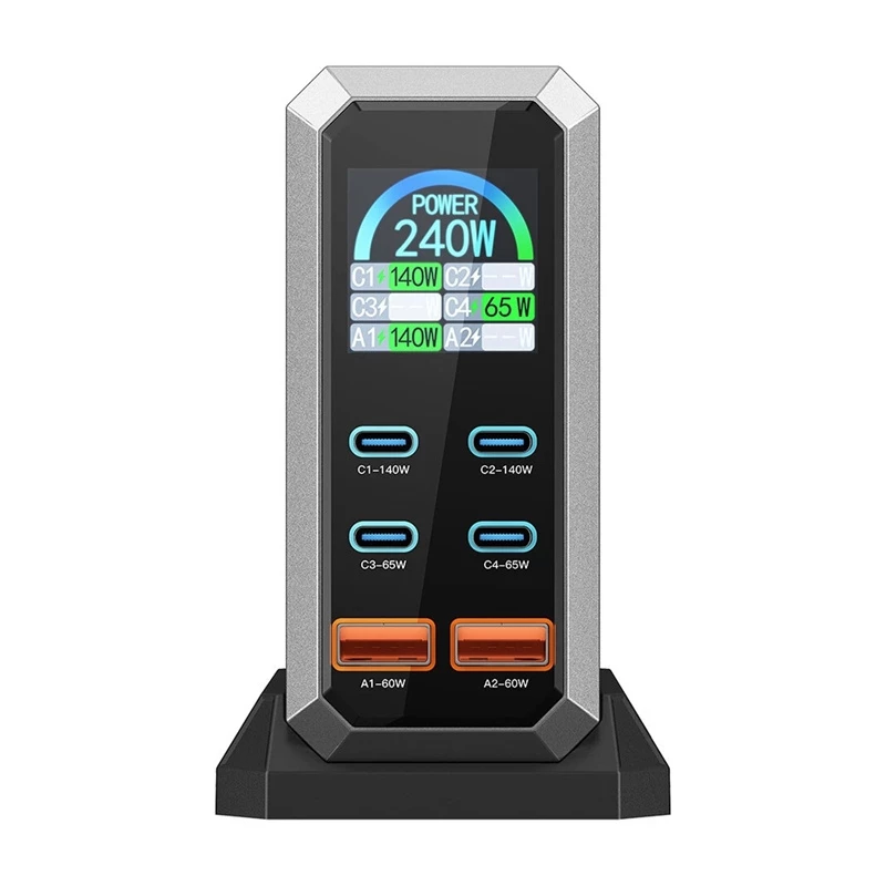 Blitzwolf BW-S31 2xUSB-A, 4xUSB-C, PD, 240W verkkolaturi