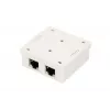Pinta-asennettava verkkorasia Extralink EX.9649 — 2x RJ45 Cat5e STP