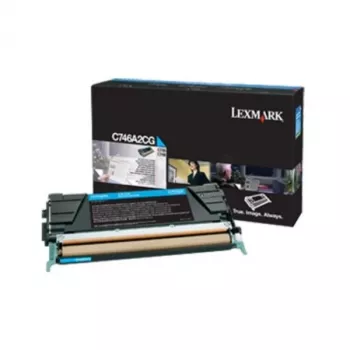 Yritysvärikasetti Lexmark C746 C748 7K PGS syaani
