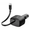 Belkin 75W 2-porttinen vetäytyvällä USB-C-kaapelilla auto - kaapeli (CCC001HQBK)