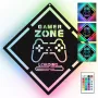LED-neonvalo MANTA MASNL132RGB Style Neon Lights GAMER ZONE, RGB-valaistu seinäkoriste