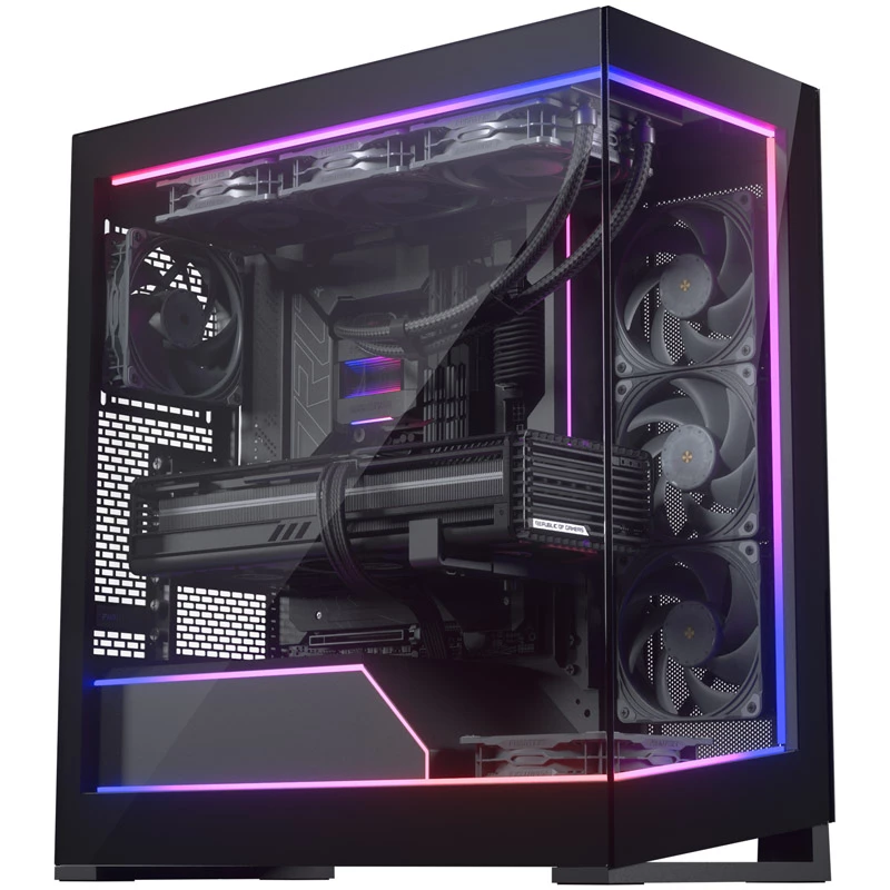 Phanteks NV5 Premium DRGB -sarja + Power Hub, 3x ulkokehykseen, 1x emolevyn kaapelikansi - musta