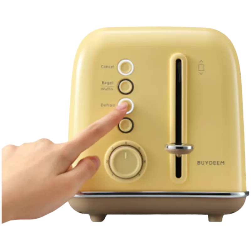 BUYDEEM 2 viipaleen leivänpaahdin, malli DT620E, väri Mellow Yellow, EU