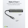 Goobay Slim 4-porttinen USB-keskitin USB-C 10 Gbit/s - -Plug> 4x (76565)