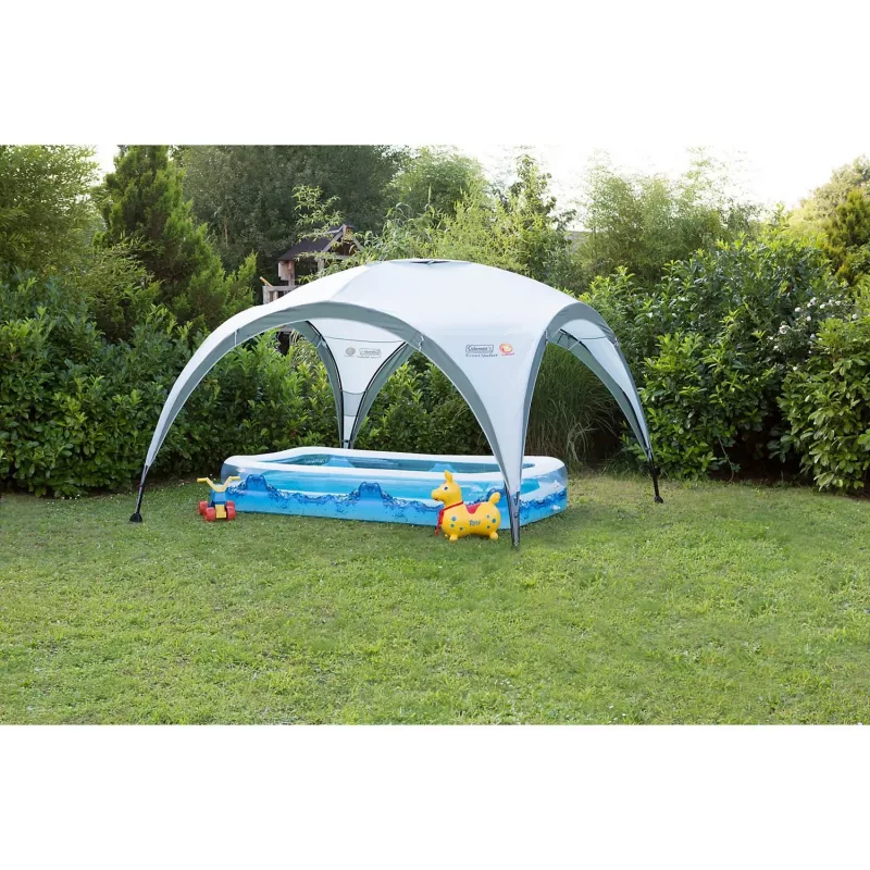 Paviljonki Event Shelter, 3,65 x 3,65 m (vaaleanharmaa/harmaa)