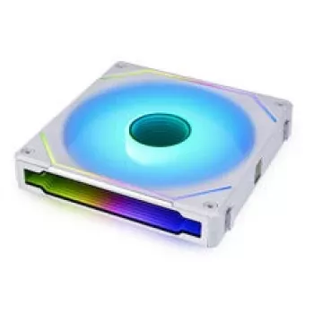 140mm Lian Li UNI FAN SL-INF Wireless ARGB PWM -kotelotuuletin, valkoinen