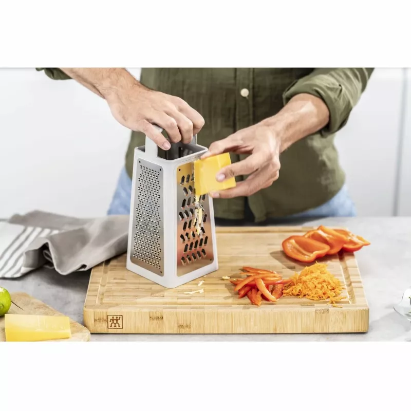 ZWILLING 36610-003-0 manuaalinen raastin/spiraliseraaja laatikko raastin harmaa