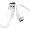 Kaapeli USB-C - USB 2.0/1M valkoinen Ctqwf Vention