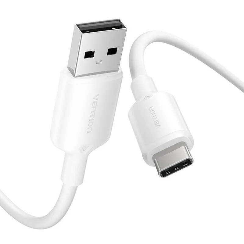 Kaapeli USB-C - USB 2.0/1M valkoinen Ctqwf Vention