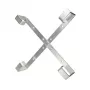 Kaapelipidike Extralink Four arms aluminium frame S500 — 500 x 500 x 70 mm, pöytä-/seinäasennus, alumiini