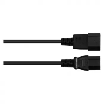Good Connections IEC-laitevirtapistoke – kuumalaitevirtapistoke C14 C15 musta 5m