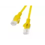 Lanberg PCU5-20CC-0025-Y Cat.5e UTP -kytkentäkaapeli, 0,25 m, keltainen, 10 kpl:n pakkaus