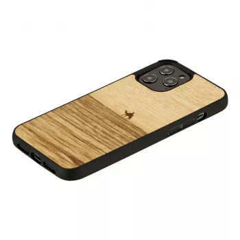 man and wood -puhelinkotelo iPhone 12 Pro Max Terra musta — suojaava takakansi